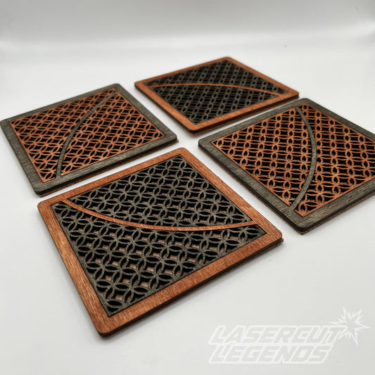 Square Shippo Coasters (4-Pack)